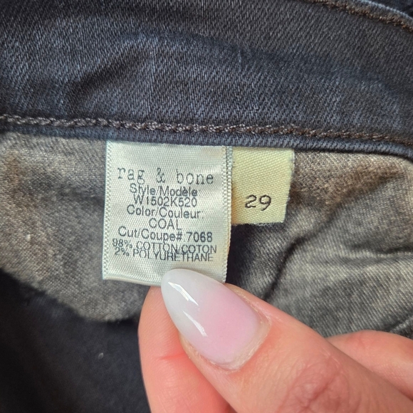 Rag & Bone Black Skinny Denim - Picture 5 of 7